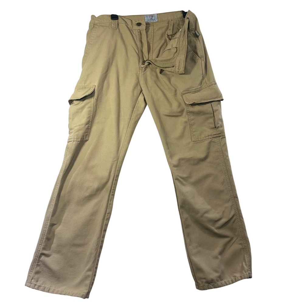 Tyndale FR Cargo Pants Men W32 L30 Khaki Flame Resistant Arc Rated CAT2  USA